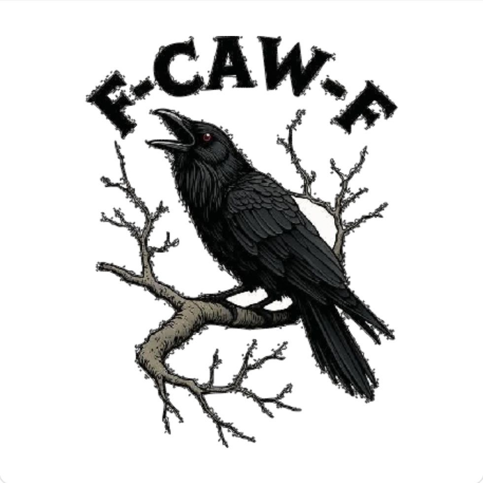 “F-CAW-F” 16 oz Snow Globe Glass Tumbler